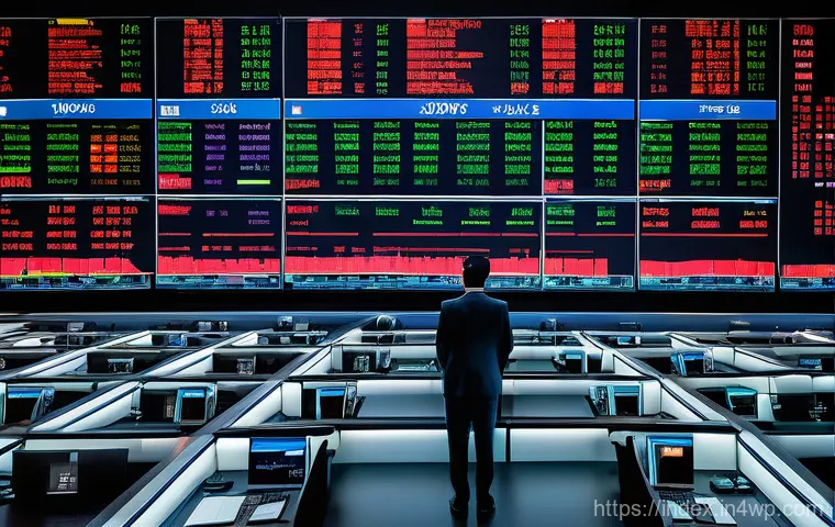 인덱스 투자와 환율 리스크 - **Image Prompt: Volatile Currency Markets**
    A visually dynamic and intense scene depicting a hig...