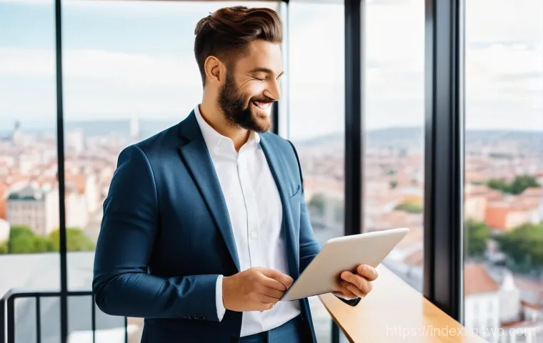 인덱스 투자로 재정적 자유 얻기 - **Financial Serenity through Index Investing:**
    A serene, gender-neutral young professional in t...